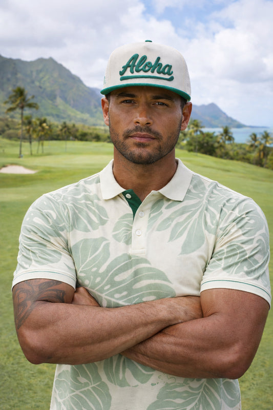 Green Aloha Heritage Golf Hat